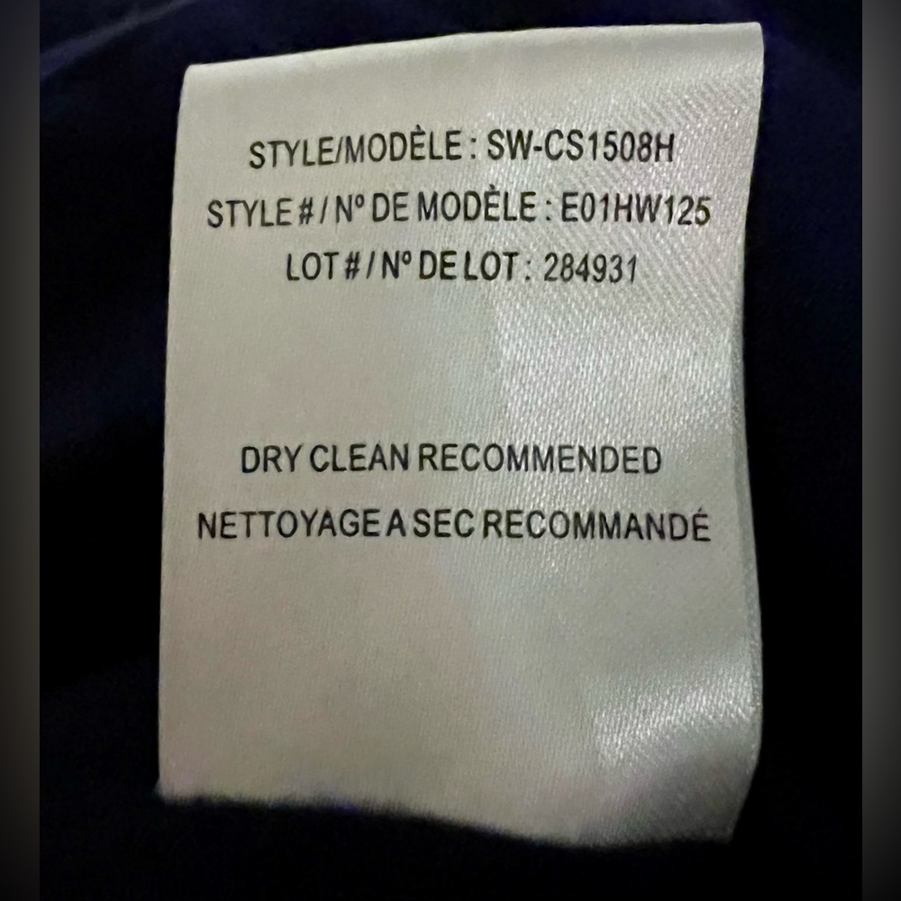 Helmut Lang Villous Jacket Sweatshirt Biker Minimalist Navy Blue Small S EUC - Picture 9 of 10